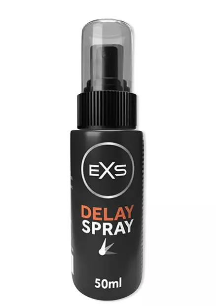 Viivytyssuihke pienessä, mustassa suihkepullossa. - Kiihoitusvoiteet, Tehostevoiteet - 5027701009366 - 1