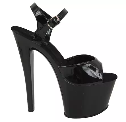 Mustat Pleaser Platform Sandaalit - Platform Kengät - L18446 - 2