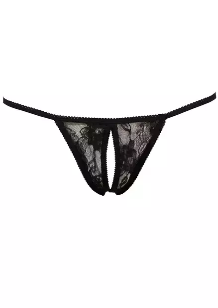 No:XQSE Mustat Avostringit - Stringit ja Pikkuhousut - 4024144205196 - 1