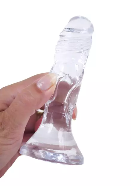 Pieni ja kirkas dildo naisen k=C3=A4dess=C3=A4 - Dildot ja Tekopenikset - 8435565910136 - 2