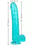 SizeQueen 10 Turkoosi Dildo - Dildot ja Tekopenikset - 716770096586 - 6