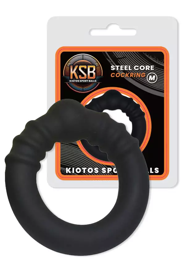 Penisrengas, jossa silikonin sisällä teräspallo - Penisrenkaat - 8721284281306 - 1