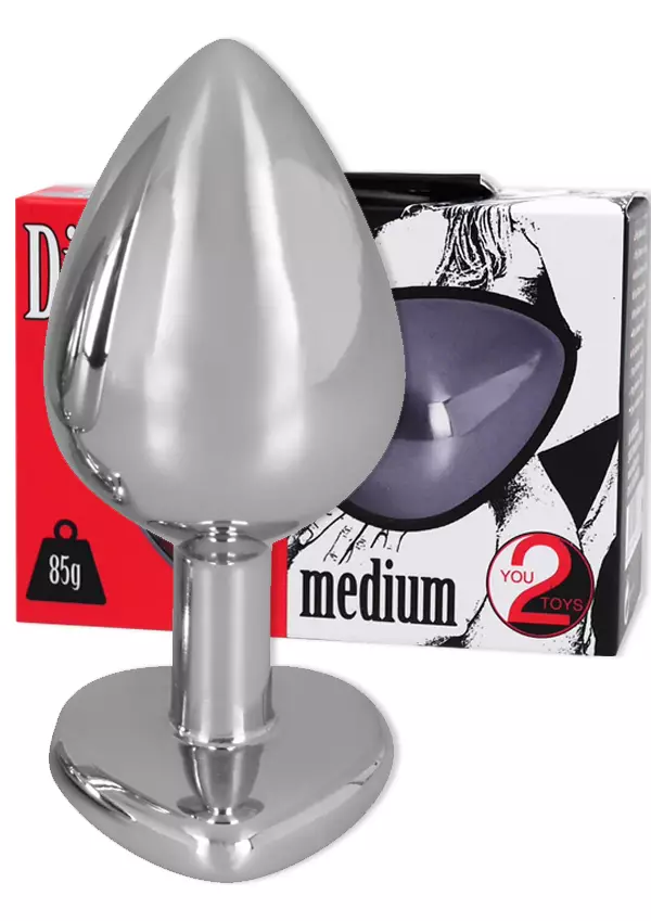 Diamond Sydän Medium Anustappi - Anustapit - 4024144543366 - 1