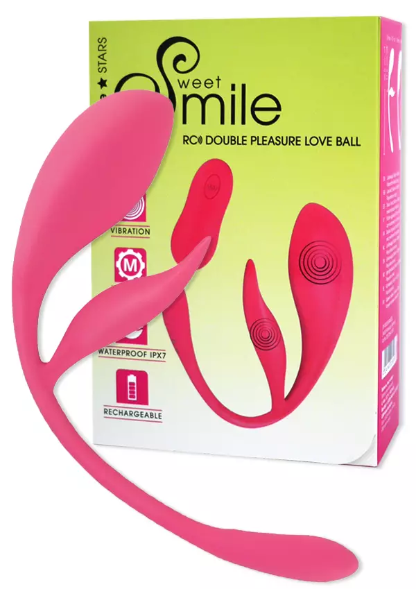 Double Pleasure Smile Orgasmikuula - Klitoriskiihottimet ja Muut Hierojat - 4024144228096 - 1