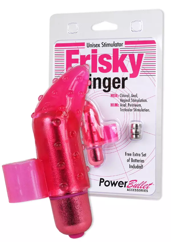 Frisky Finger Pinkki Sormivibra - Klitoriskiihottimet ja Muut Hierojat - 677613997166 - 1
