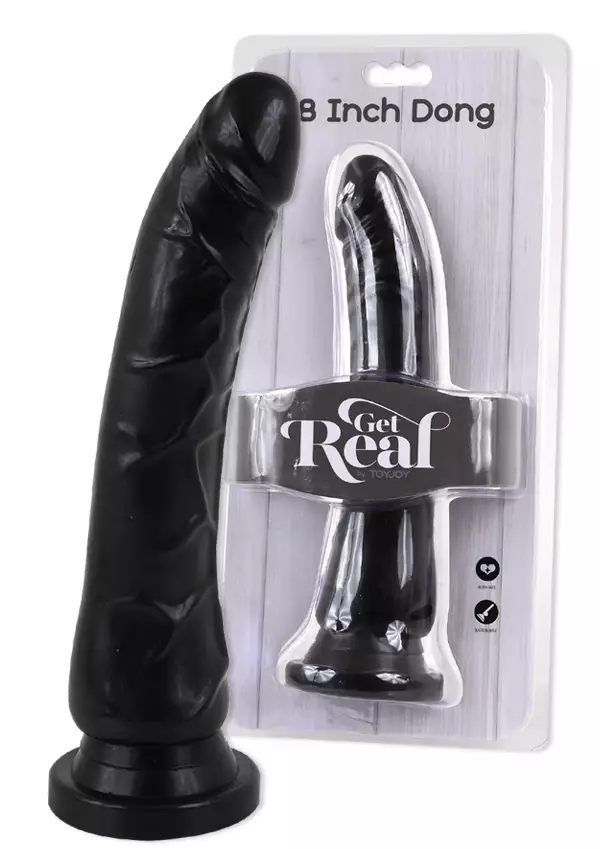 GetReal Dildo 8 Musta - Dildot ja Tekopenikset - 8713221486356 - 1