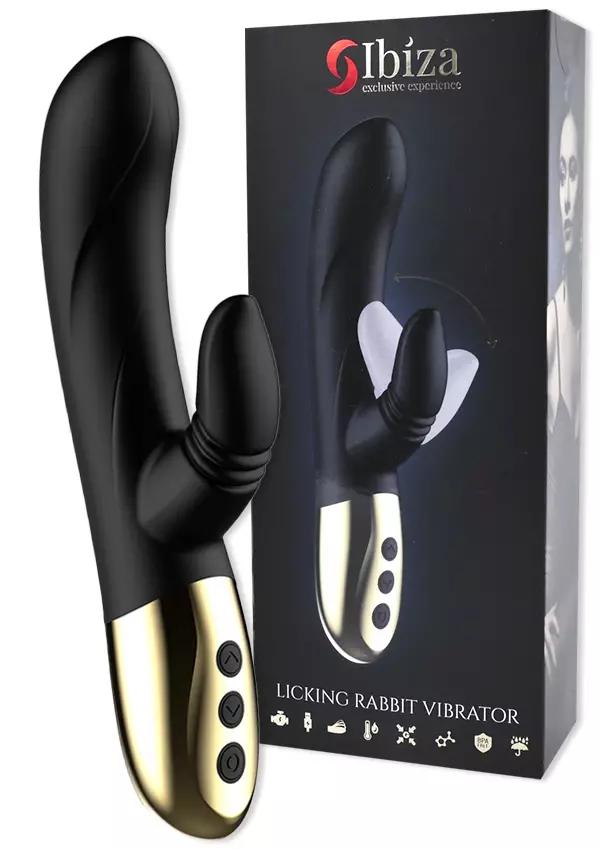 Ibiza Licking Rabbit Vibraattori - Vibraattorit - 8435565932336 - 1