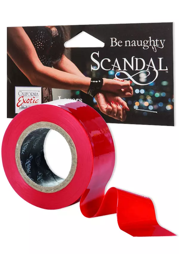 Scandal Lovers Teippi Punainen - Käsiraudat, Kahleet ym. - 716770082596 - 1