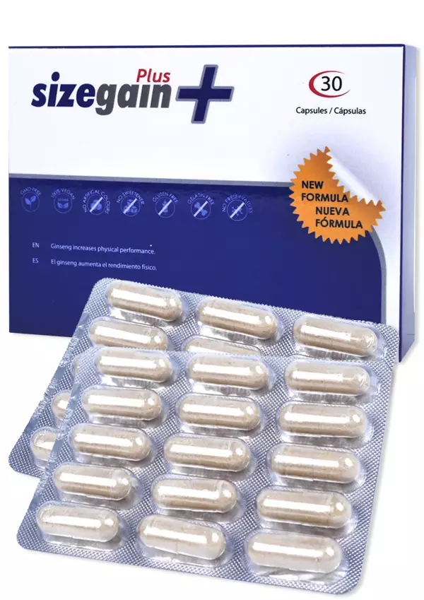 Sizegain Plus Potenssikapselit 30kpl - Potenssituotteet - 8437012718036 - 1