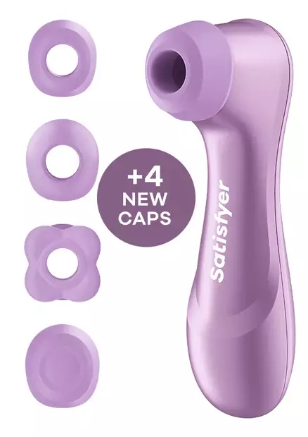 Uusin satisfyer pro2 ja neljä erilaista vaihtopäätä. Yksi muistuttaa kukkaa ja yksi umpinainen - Paineaaltokiihottimet - 4061504095417 - 2