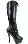 Pleaser Platform Polvisaappaat - Platform Kengät - L3147 - 2