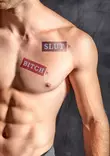 Slut/Bitch Väliaikainen Tatuointi - Muuta kivaa - 8718788895887 - 2