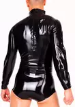 Mies tkaap=C3=A4in. Lateksibodyn lahkeen ulottuvat juuri pakaran alapu=
olelle. - Lateksi Catsuitit ja Bodyt - LA1197 - 2
