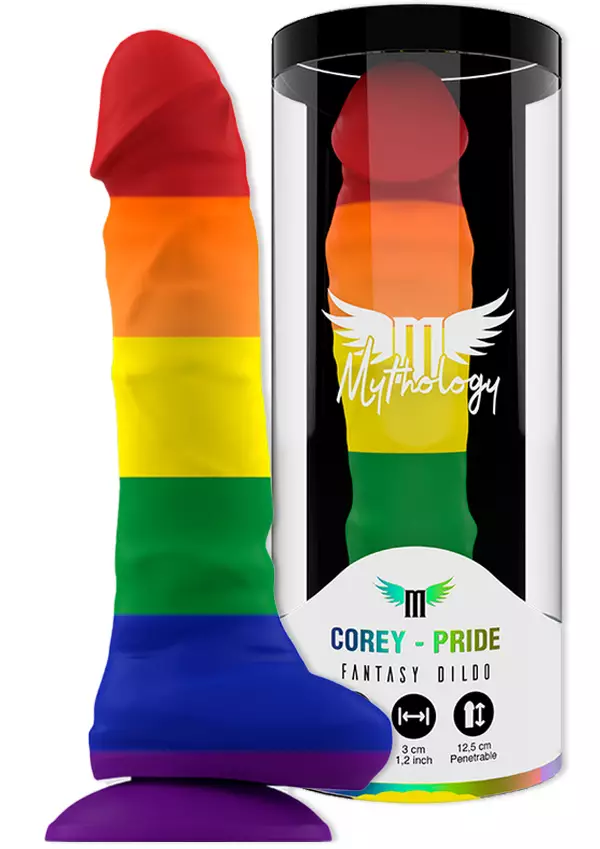 Silikoni dildo pride v=C3=A4reiss=C3=A4. Aitoa penis=C3=A4 muistuttava=
 muotoilu. - Dildot ja Tekopenikset - 8435565938147 - 1