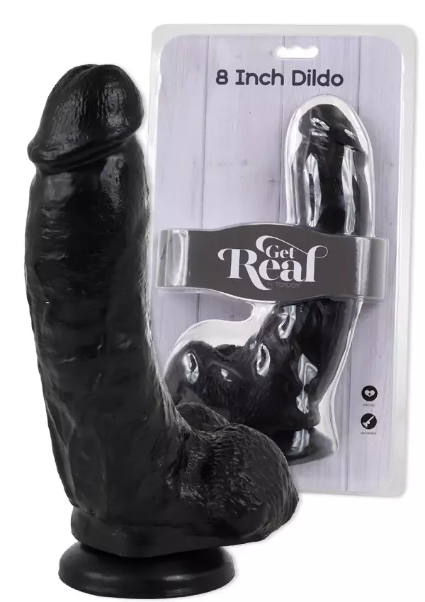 GetReal Dildo 8 Musta - Dildot ja Tekopenikset - 8713221486417 - 1