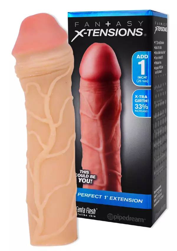 Perfect 1" Extension Penisjatke - Penisjatkot, Holkit ja Potenssituet - 603912345667 - 1