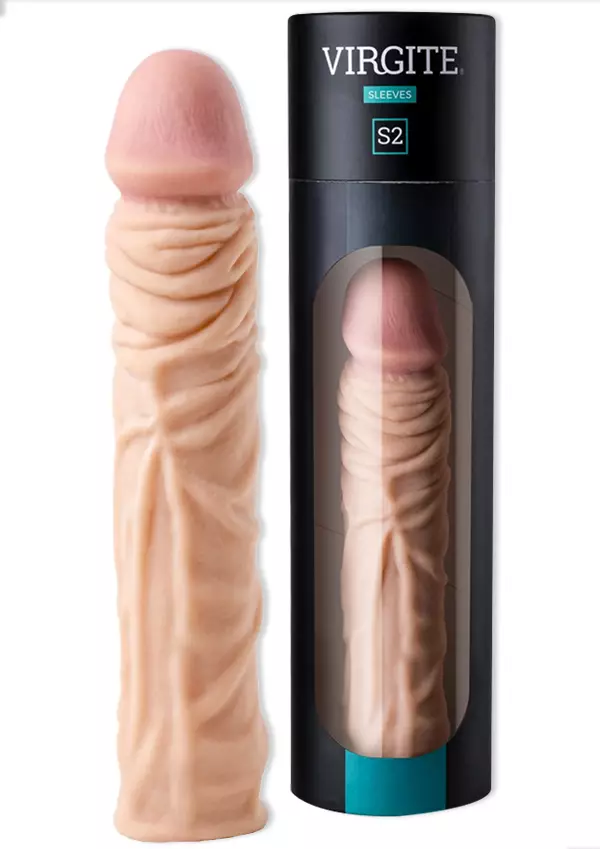 S2 Realistic Sleeve Penisjatko - Penisjatkot, Holkit ja Potenssituet - 8436572920477 - 1
