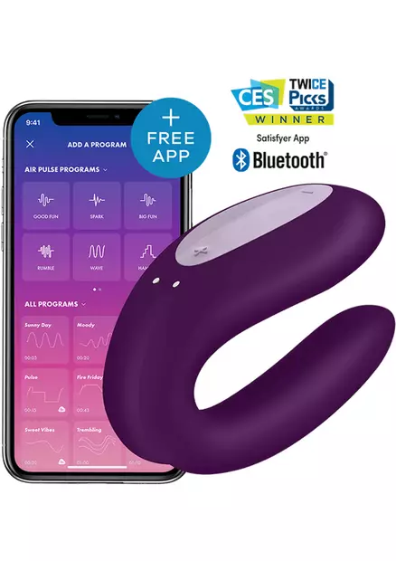 DoubleJoy Satisfyer Pariskuntavibra - Klitoriskiihottimet ja Muut Hierojat - 4061504002408 - 2