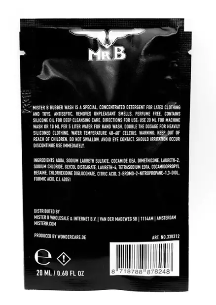 MrB Rubber Wash 20ml - Lateksi Hoitoaineet - 8718788878248 - 2