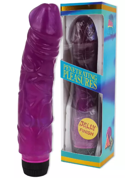 Vibraattori Big Boss Jelly Lila - Vibraattorit - 4890888250118 - 1