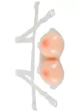 1200g Silikonirinnat Hihnoilla - Feminiineille - 4024144405688 - 3