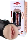 Masturbaattorin vagina ja takana myyntipakkaus - Motoroidut masturbaattorit - 8435565958558 - 1