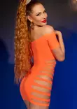 Oranssinen minimekko. - Babydoll, Mekot ja Hameet - 5902024050908 - 2