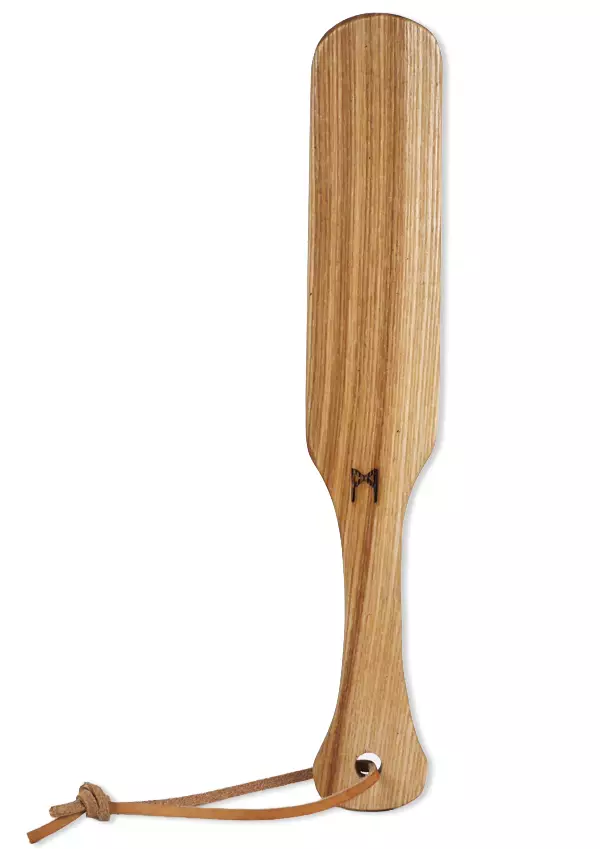 Puinen paddle on melan muotoinen läimäytin - Ruoskat ja Piiskat - 7098 - 1
