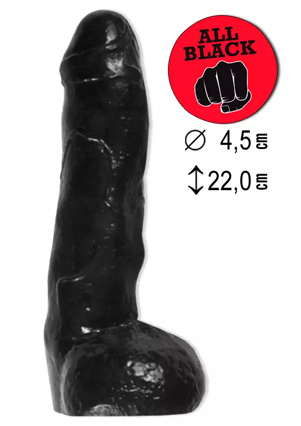 All Black 12 Dildo - Dildot ja Tekopenikset - 5420044200528 - 1