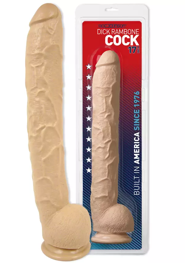 Dick Rambone Dildo Vaalea - Dildot ja Tekopenikset - 782421118808 - 1