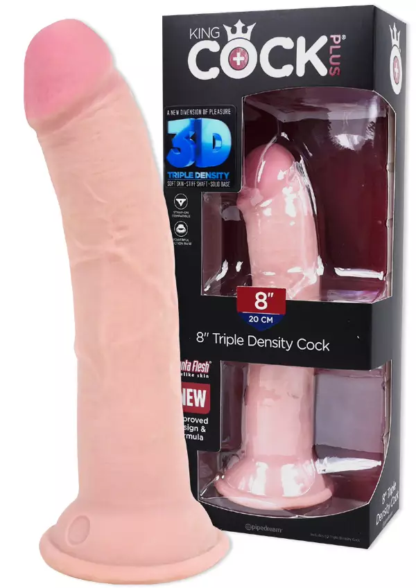 KingCock 3D Dildo 8" - Dildot ja Tekopenikset - 603912762488 - 1