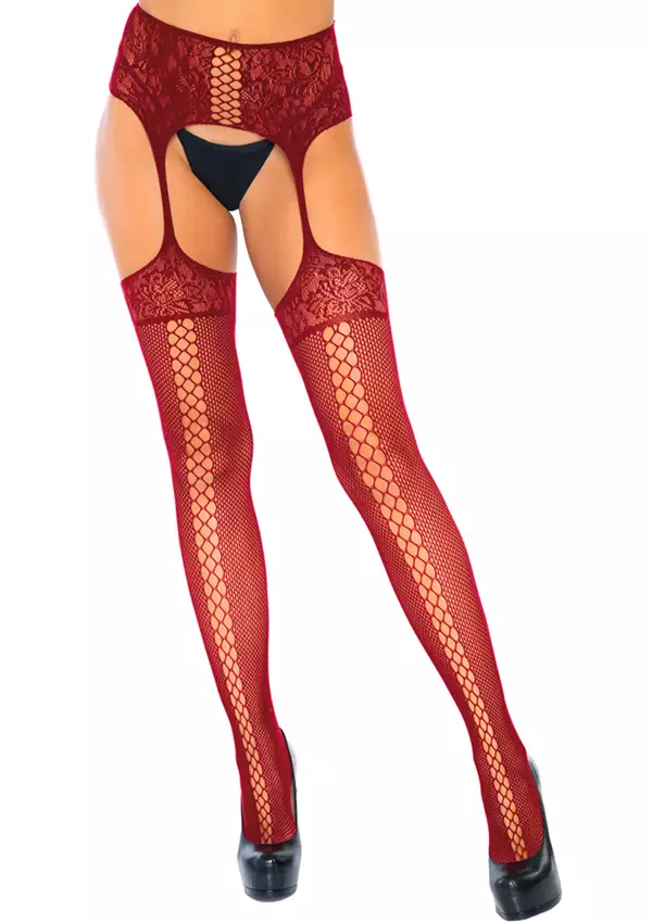 LegAvenue Burgundi Avosukkahousut - Sukkahousut - 714718555898 - 1
