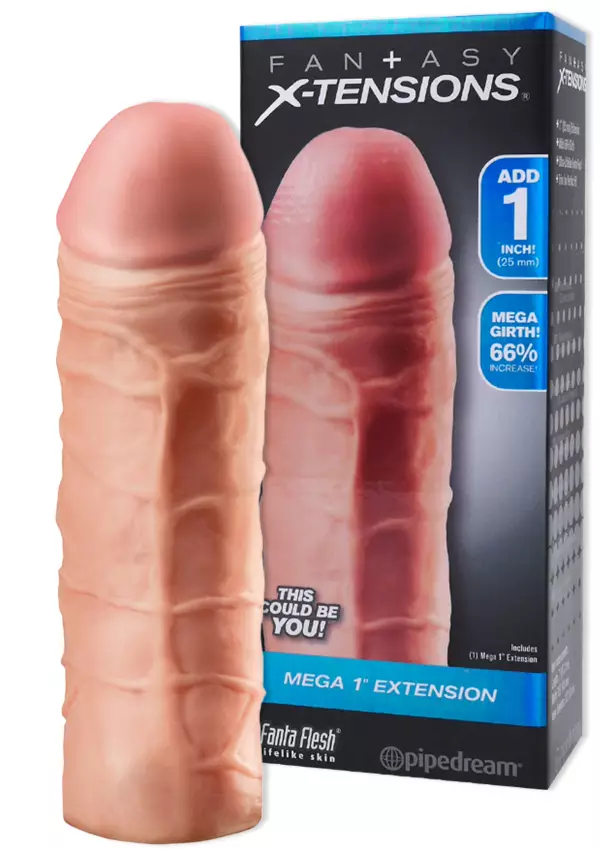 Perfect 1" Mega Extension Penisjatke - Penisjatkot, Holkit ja Potenssituet - 603912345698 - 1