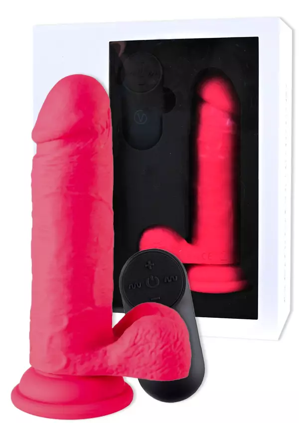 R12 Vibrating Pinkki Dildo - Vibraattorit - 8436572921238 - 1