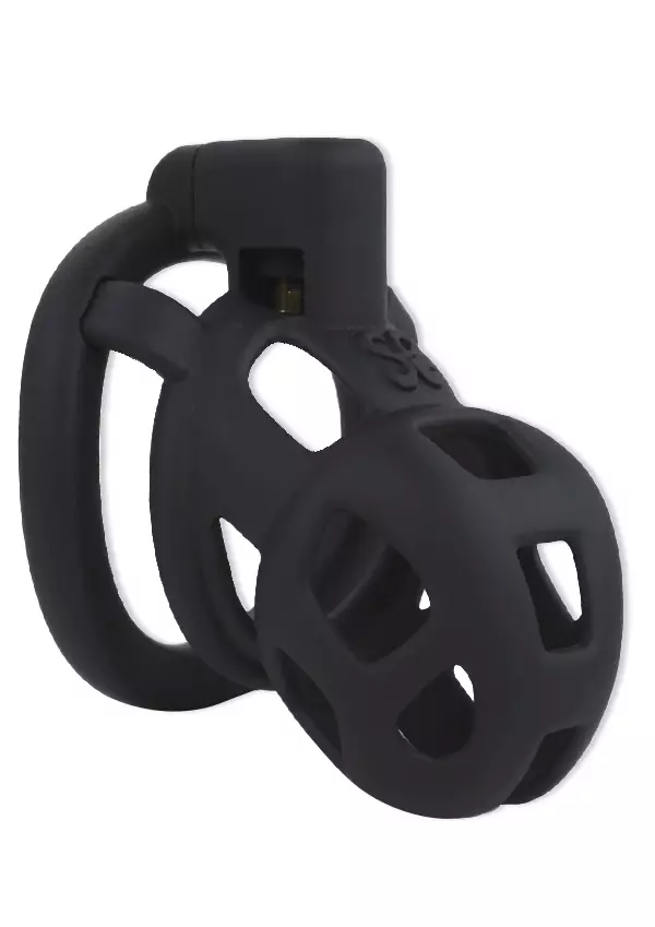 Musta, muovinen miesten siveysvy=C3=B6. Lyhyt ja penish=C3=A4kiss=C3=A4=
 aukkoja. - Siveysvyöt - 6971017806708 - 1