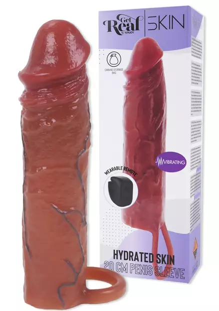 HydratedSkin Penisjatke 20cm Vibralla - Penisjatkot, Holkit ja Potenssituet - 8713221841919 - 1