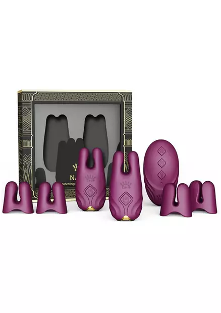 Paketista purettuna nännipuristimet, kahdet vaihtopäät sekä kauko-ohjain - Nipistimet - 735632930479 - 2