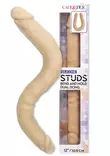 S-muotoon taivutettu, kaksipäinen dildo. Molemmissa päissä terskat. -  - 716770114679 - 1