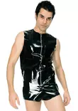 Latexa Musta Kumiliivi - Lateksi Paidat ja Topit - LA3029 - 2