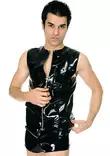 Latexa Musta Kumiliivi - Lateksi Paidat ja Topit - LA3029 - 1