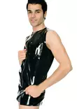 Latexa Musta Kumiliivi - Lateksi Paidat ja Topit - LA3029 - 3