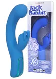 Silikoninen vibrattori. Sininen hieromasauva, jonka k=C3=A4rki paksump=
i. Klitoriskiihotin, jossa pienen pupun kokrvat.=20 - Vibraattorit - 716770105899 - 1