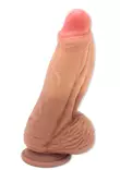 Aitoa penistä muistuttava, paksu dildo. Dildon alapuolella paksuutta lisäävä harjanne. - Dildot ja Tekopenikset - 8720246445329 - 1