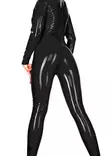 Lateksi catsuit takana pitk=C3=A4 vetoketju - Lateksi Catsuitit ja Bodyt - LA3069 - 4