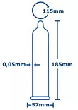 Pure Feel MisterSize 57 Kondomit - Kondomit - 4260605480119 - 2