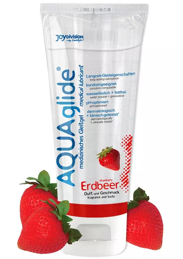 Aqua Glide Liukuvoide Mansikka - Liukuvoiteet - 4028403117909 - 1