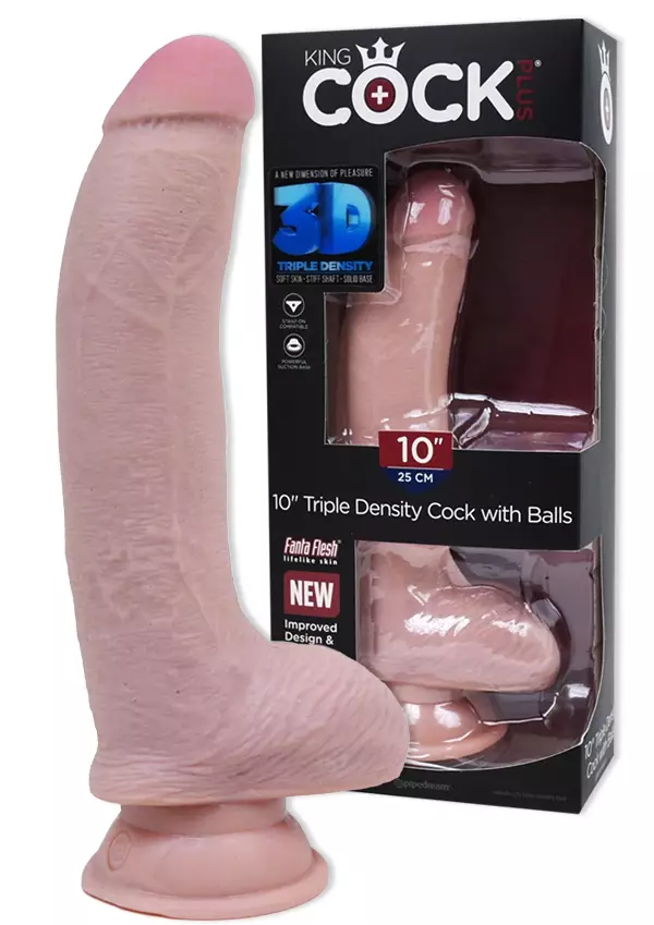 KingCock 3D Dildo 10" - Dildot ja Tekopenikset - 603912762549 - 1