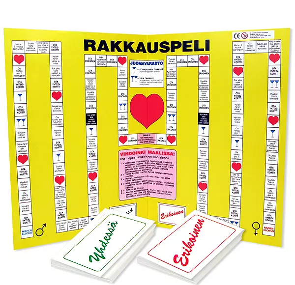Eroottinen peli pariskunnille. Pelilauta ja teht=C3=A4v=C3=A4 kortit.=20=
 - Muuta kivaa - 2919 - 1