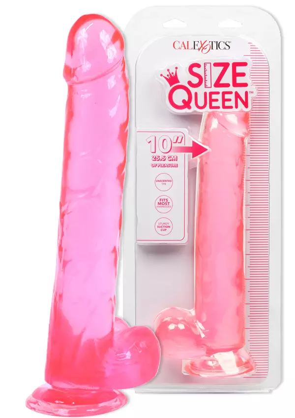SizeQueen 10 Pinkki Dildo - Dildot ja Tekopenikset - 716770096579 - 1